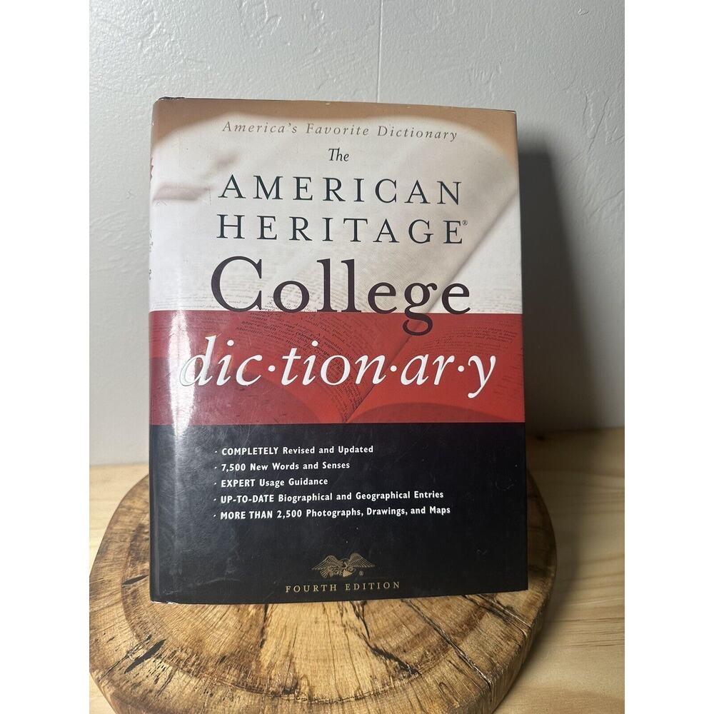 The American Heritage College Dictionary Fourth Edition Hardcover With CD ROM